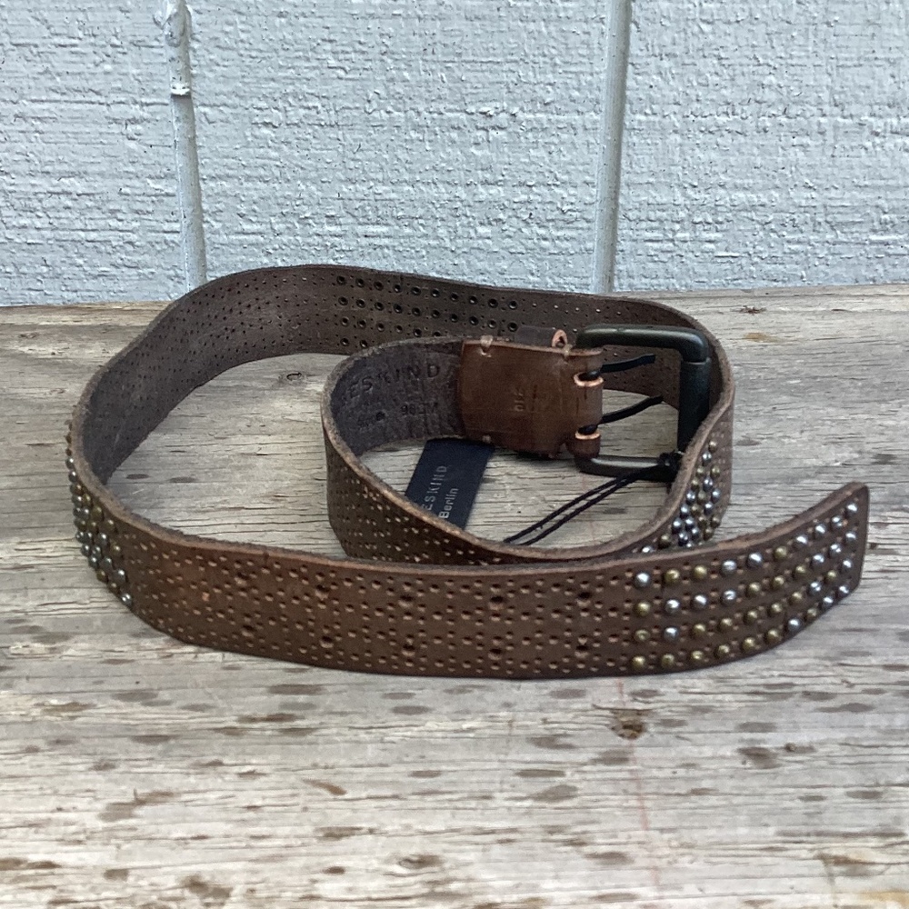 Anthropologie Liebeskind leather studded BELT LKB208 - Picture 2 of 4